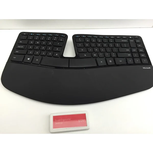 Microsoft Sculpt Ergonomic Keyboard with its split, curved layout
